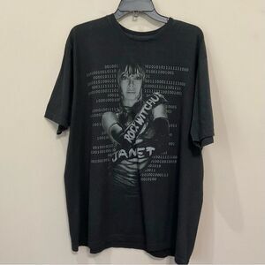Janet Jackson 2010 Tour T-Shirt Black Unisex Rock Witchu Sz XXL Tee Short Sleeve